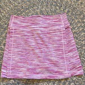 Athleta Pink and White Skort - Size Medium (8-10)
